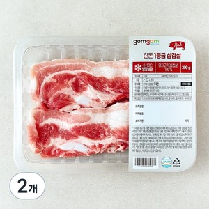 곰곰 한돈 1등급 삼겹살 (냉장), 300g, 2개