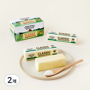 오가닉밸리 유기농 무염버터, 454g, 2개