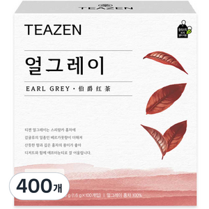 티젠 얼그레이 홍차, 1.6g, 100개입, 4개