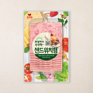 롯데햄 슬라이스햄 사각, 100g, 1개
