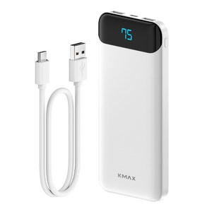 케이맥스 10W 보조배터리 10000mAh 멀티단자 + C타입 케이블 세트