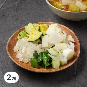 국내산 된장찌개용 손질채소, 360g, 2개