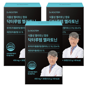 닥터루템 식물성 멜라토닌 함유 닥터루템 멜라토닌, 30정, 3개