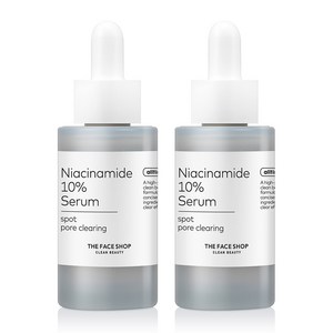 더페이스샵 올티밋 나이아신아마이드 10% 스팟 포어 클리어링 세럼, 30ml, 2개