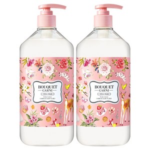 부케가르니 프레그런스드 바디로션 화이트머스크향, 1L, 2개