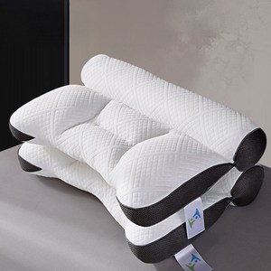 송림라이프 목편한 경추 베개 2p + 베개커버 2p 세트