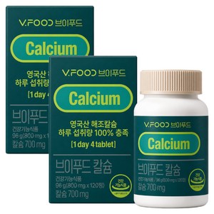 브이푸드 칼슘 영양제, 120정, 2개