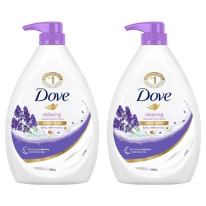 도브 하이드레이션 바디워시 라벤더향, 1L, 2개