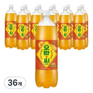 오란씨 오렌지 탄산음료, 1.5L, 36개