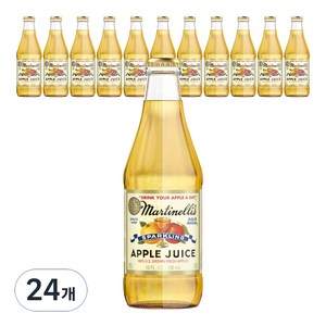 골드메달 스파클링 애플쥬스, 296ml, 24개
