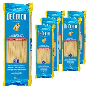 데체코 링귀니 파스타면, 1kg, 6개