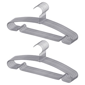 코멧 코팅 논슬립 옷걸이, 그레이, 20개