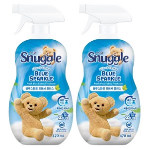 스너글 블루 스파클 프레시 플러스 섬유탈취제 본품, 470ml, 2개