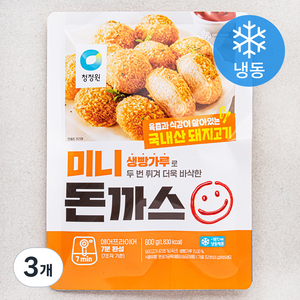 대상 미니 돈까스 (냉동), 600g, 3개