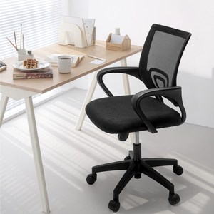 네오체어 CPS 메쉬 사무용의자, 블랙, 580 x 500 x 980mm