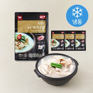 외갓집 부산 돼지국밥 (냉동), 500g, 4개