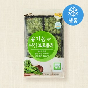 유기가공식품 인증 웰팜넷 유기농 다진브로콜리 (냉동), 90g, 1개