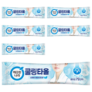 깨끗한나라 페퍼민트 쿨링타올, 29g, 6개
