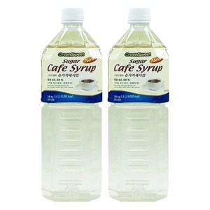 그린스위트 슈가카페시럽, 1.5L, 2개