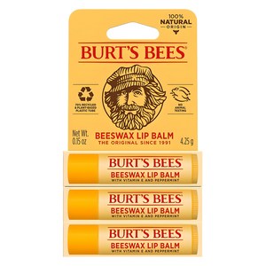 버츠비 모이스춰라이징 립밤, 단일 색상/비즈왁스..., 4.25g, 3개