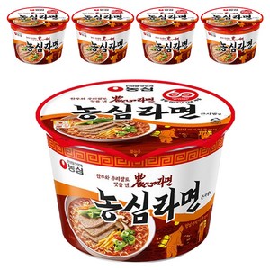 농심 라면 큰사발면 95g, 5개