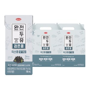 전두유 국산 검은콩 무가당 두유, 190ml, 32개