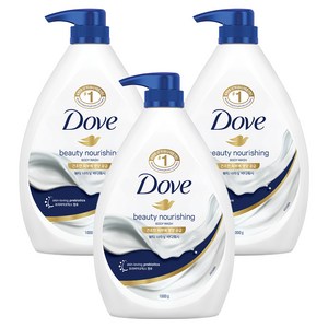 도브 뷰티 너리싱 바디워시, 1kg, 3개