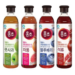 홍초 자몽 900ml + 석류 900ml + 풋사과 900ml + 블루베리 900ml, 1세트