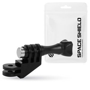 쵸미앤세븐 3-프롱 핑거 1/4홀 액션캠 삼각대 연결 90도 방향 전환 어댑터 마운트