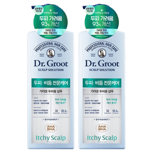 닥터그루트 스칼프 솔루션 가려운 두피용 샴푸, 700ml, 2개
