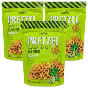 삼진 미니 프레첼 와사비맛, 300g, 3개