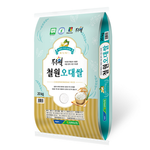 김화농협 2025년 햅쌀 GAP 인증 두루웰 철원 오대쌀 백미, 20kg, 상등급, 1개