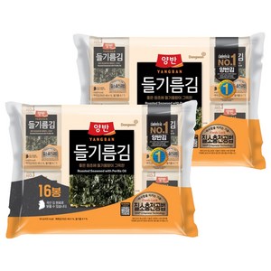 양반 들기름김 식탁, 4g, 32개