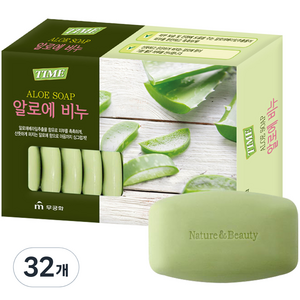 무궁화 타임 알로에 비누, 90g, 32개