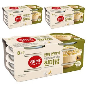 햇반 현미쌀밥, 210g, 24개