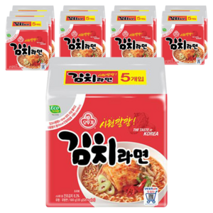 오뚜기 김치라면 120g, 50개, (1팩)