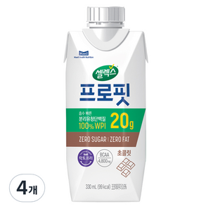 셀렉스 프로핏 초콜릿, 330ml, 4개