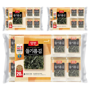 양반 들기름 도시락김, 4.5g, 60개
