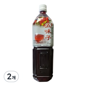 청솔식품 생생오미자골드, 1.5L, 2개
