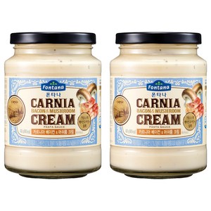 폰타나 카르니아 베이컨 앤 머쉬룸 크림 파스타 소스, 430g, 2개