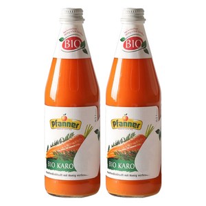 파너 유기농 착즙 당근주스, 500ml, 2개