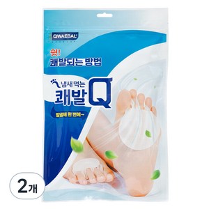 쾌발 Q 냄새먹는 풋케어 패드, 60매입, 2개