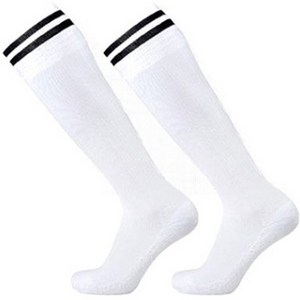 씨에스소울 축구 양말, 화이트 + 블랙줄, 스몰(16~26cm..., 1개