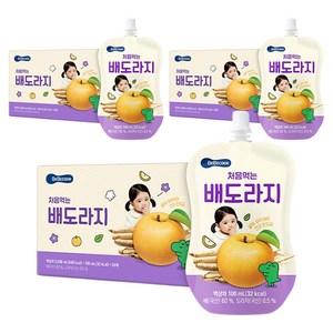 베베쿡 처음 먹는 배도라지 유아 음료, 100ml, 60개