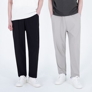 어나더디 남성용 구김없이 건조기 가능한 데일리 경량 밴딩 통풍 잘되는 사방스판 팬츠 2p 세트