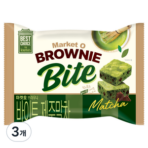 마켓오 브라우니 바이트 제주말차, 240g, 3개