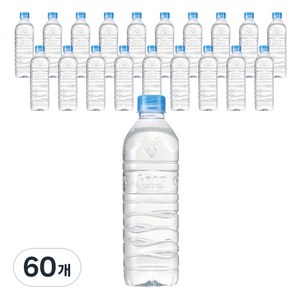아이시스 무라벨 ECO 생수, 500ml, 60개