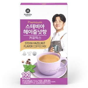 맥널티커피 스테비아 커피믹스 헤이즐넛향