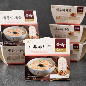 본죽 새우야채죽 (냉장), 271.5g, 6개