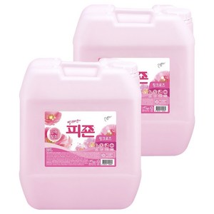 피죤 레귤러 섬유유연제 핑크로즈 본품, 20L, 2개